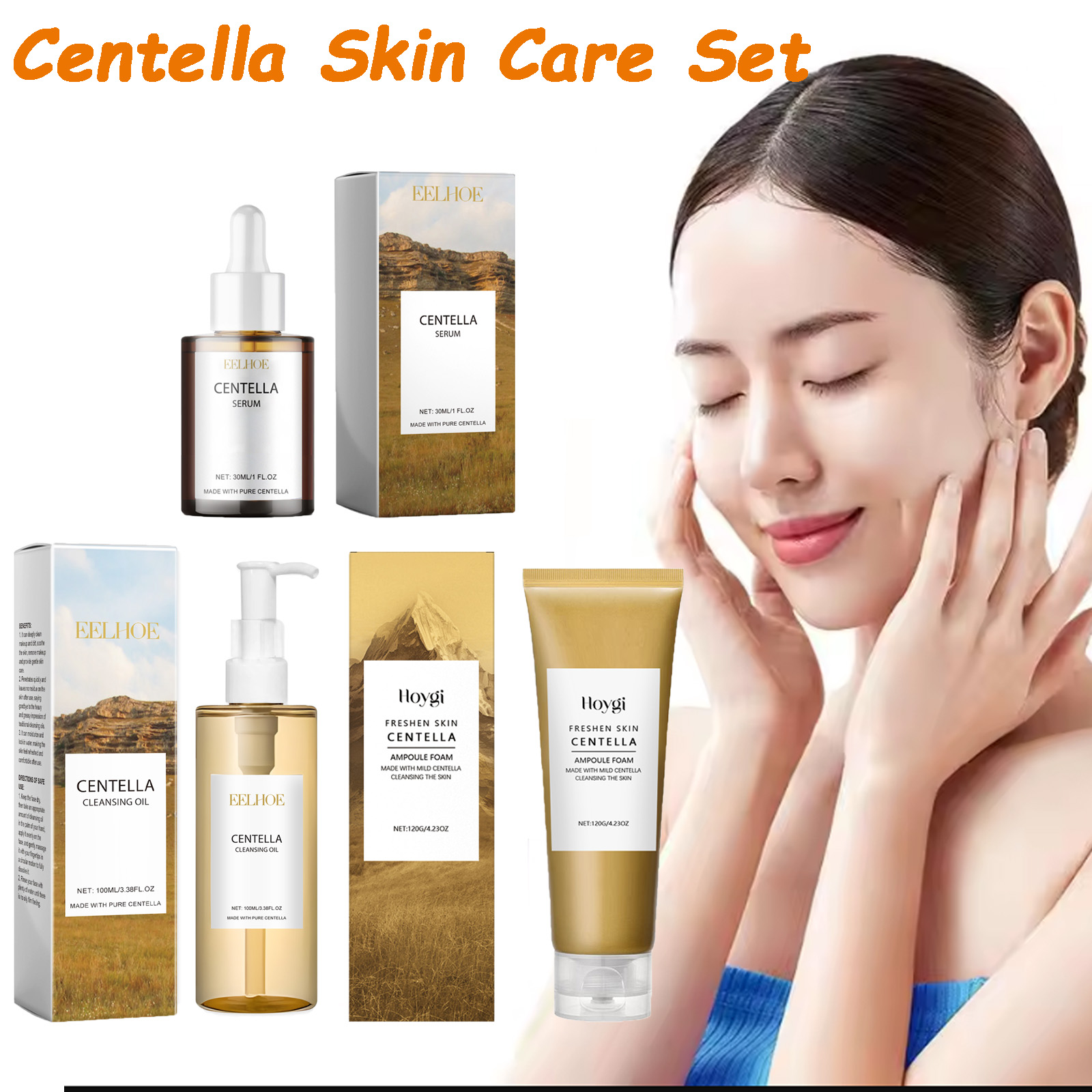 Skincare Glowing - Centella conjunto de cuidados com a