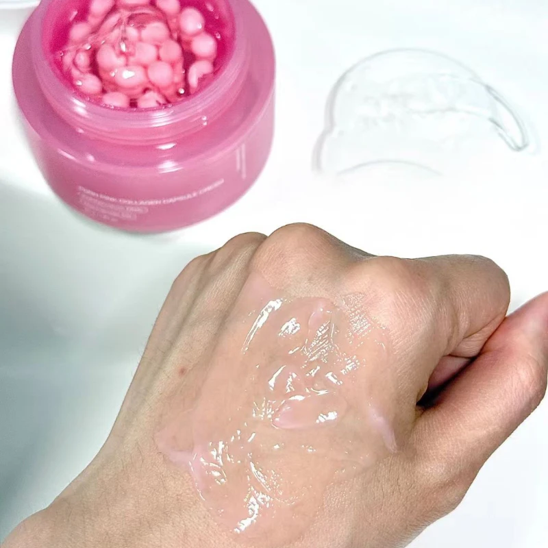 Skincare Niacinamide - Creme em Cápsulas de Colágeno Rosa