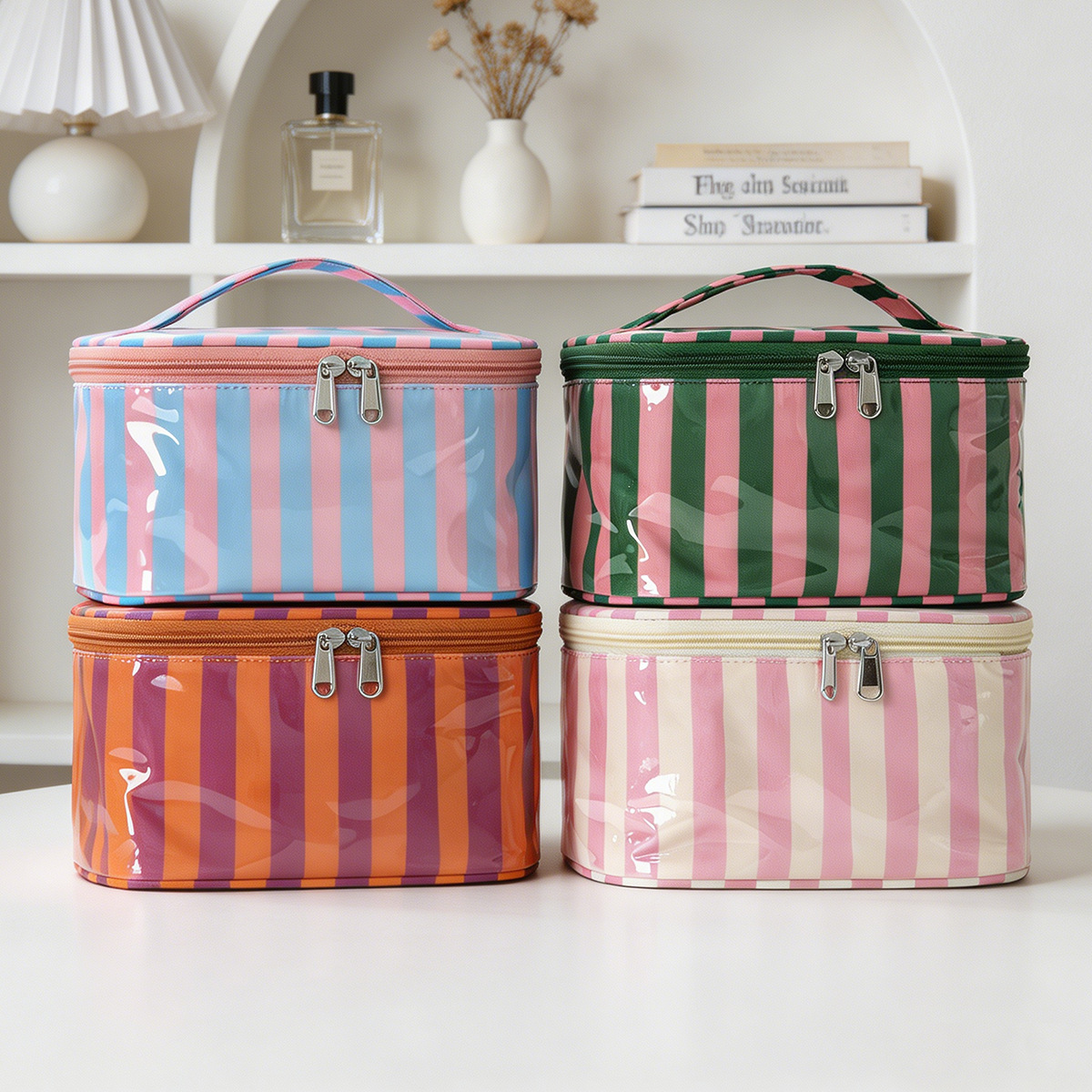 Skincare D'Alba - Bolsa Cosmética Grande de PVC com