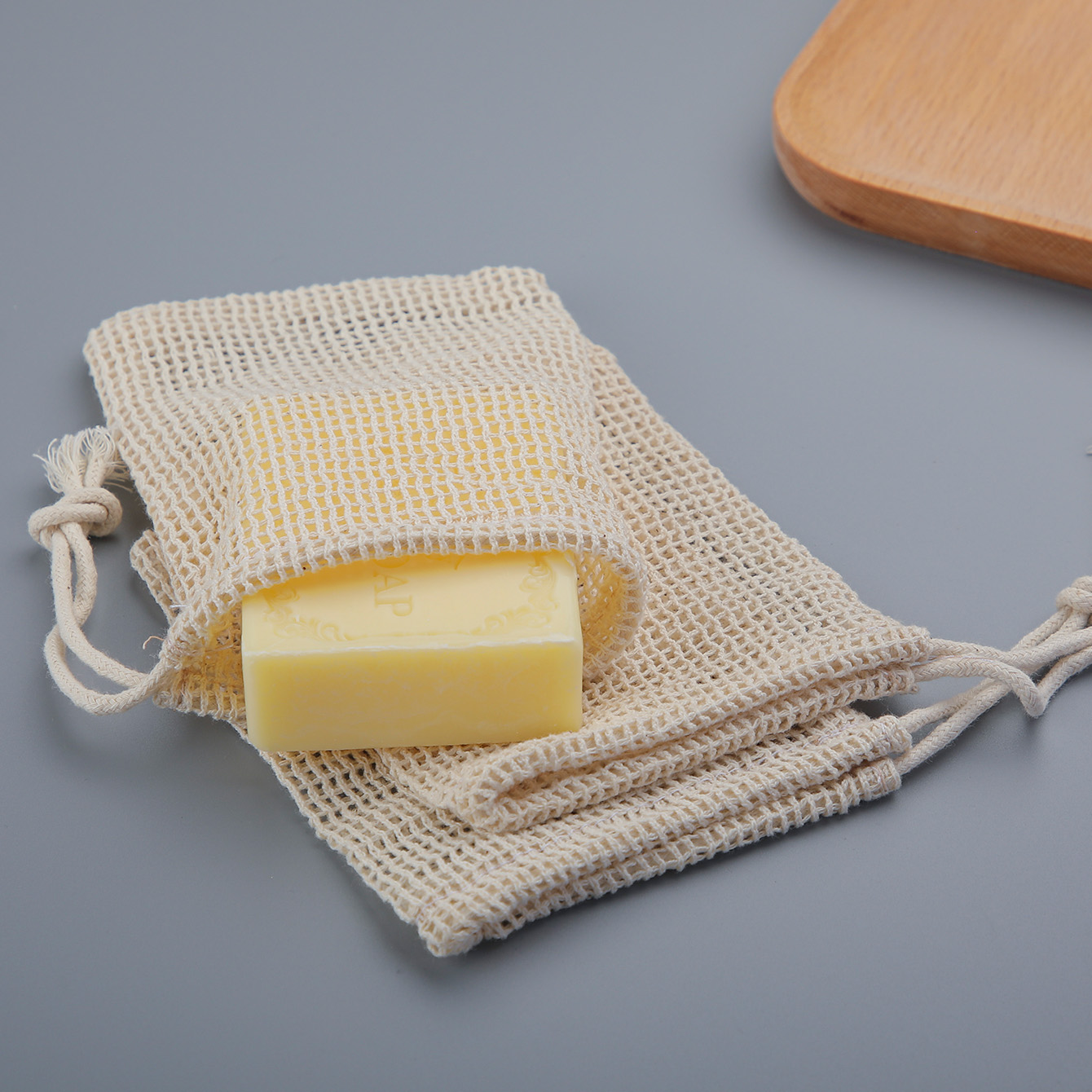 Skincare D'Alba - Saco de algodão natural para economizar