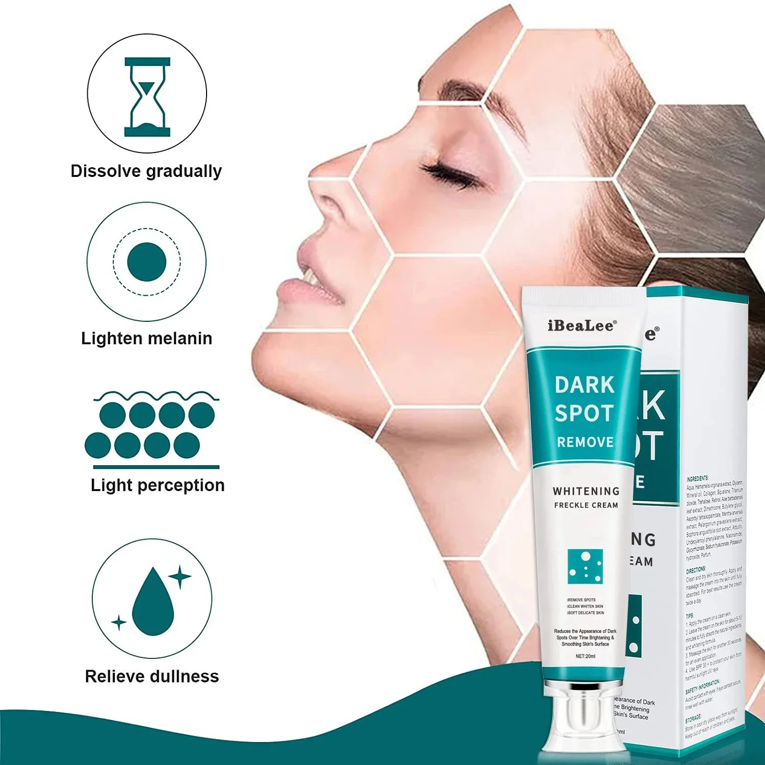 Melasma iluminando creme facia - Skincare Niacinamide avaliação e preço