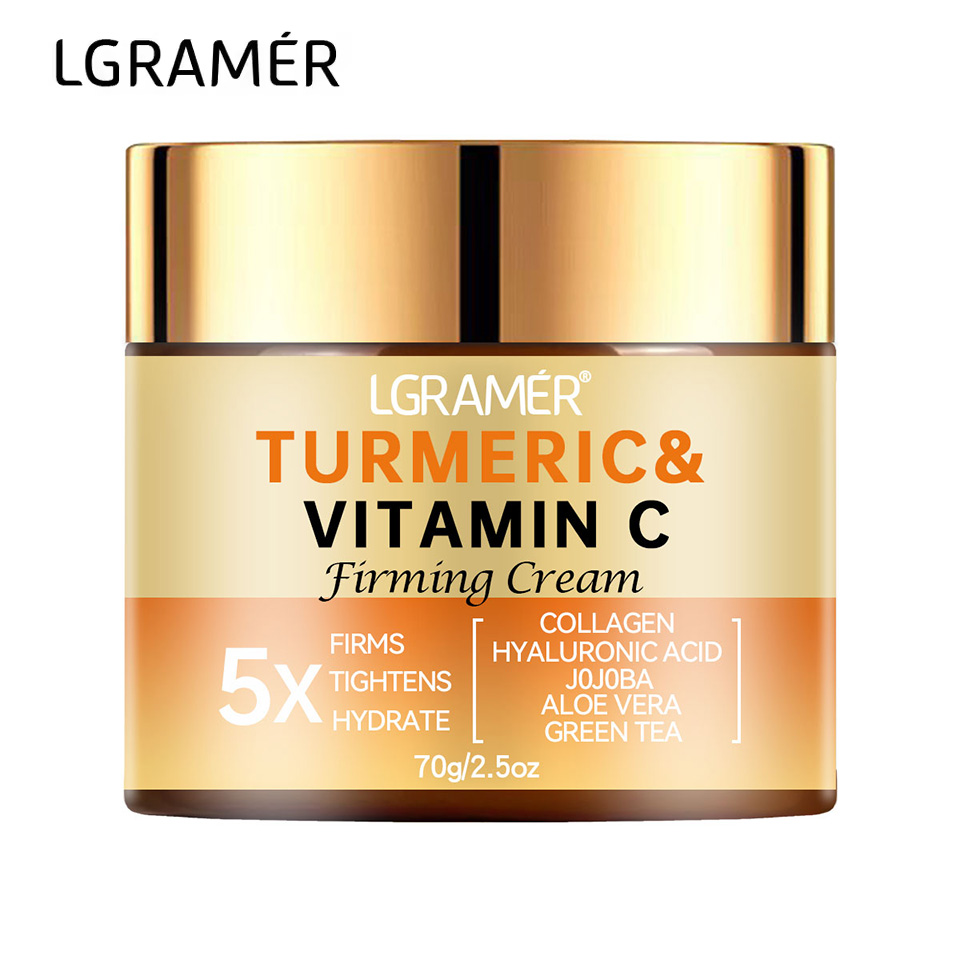 Cúrcuma vitamina c creme facia - Skincare Glad2Glow avaliação e preço