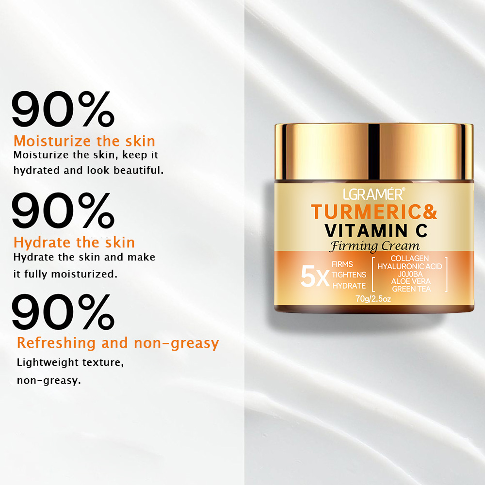 Cúrcuma vitamina c creme facia - Skincare Glad2Glow avaliação e preço