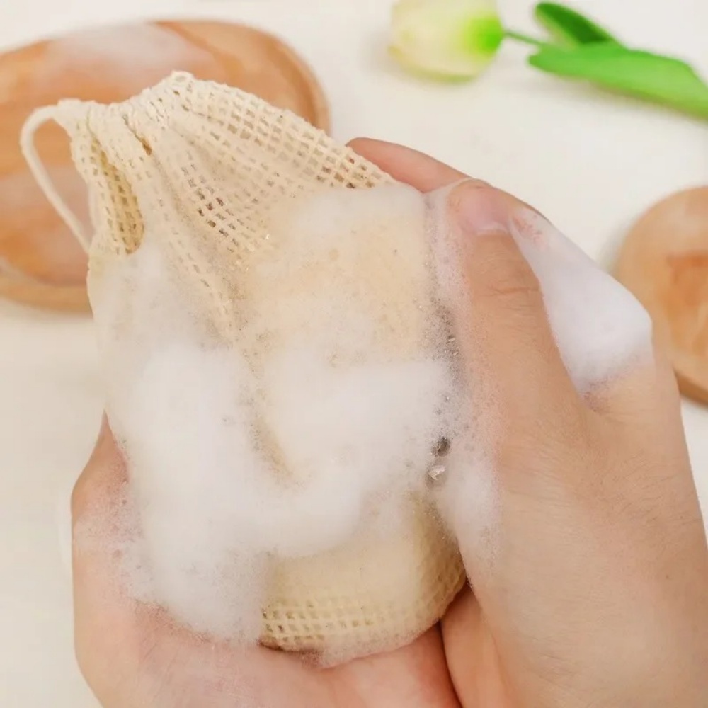 Saco de Sabão de Algodão Natur - Skincare D'Alba avaliação e preço