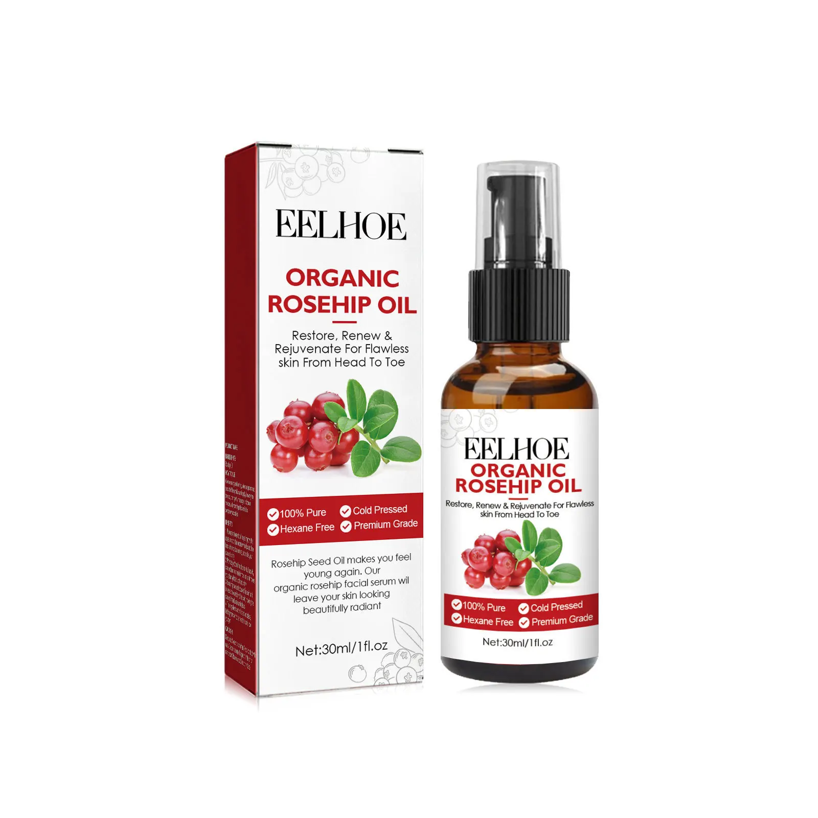 30ml óleo de rosa mosqueta sor - Face Oil Rosehip avaliação e preço