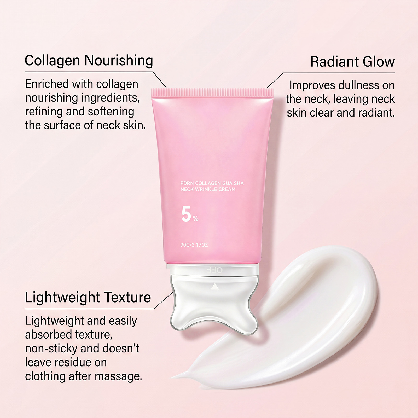 Creme de Colágeno para Pescoço - Skincare Glad2Glow avaliação e preço