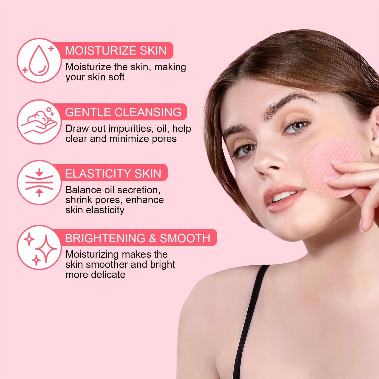 100 almofadas de toner de gel  - Skincare Glad2Glow avaliação e preço