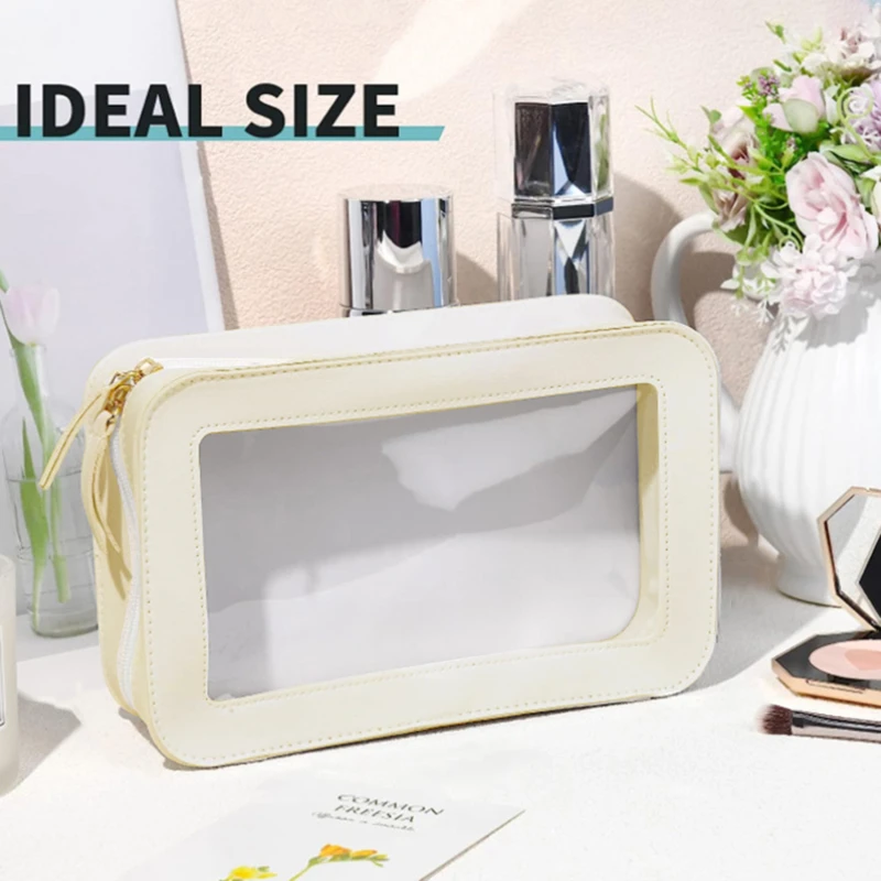 Bolsa de maquiagem feminina pu - Skincare D'Alba avaliação e preço