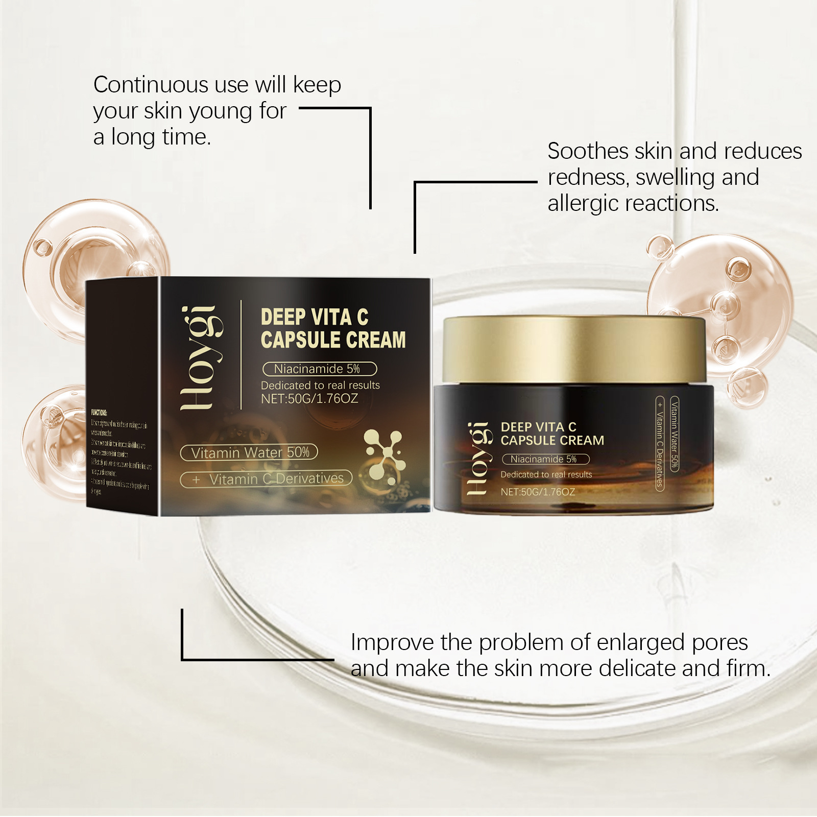 Niacinamida creme desbotamento - Skincare Niacinamide avaliação e preço